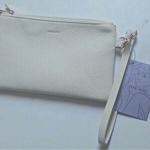 Pixie Mood Cream Textured Wristlet